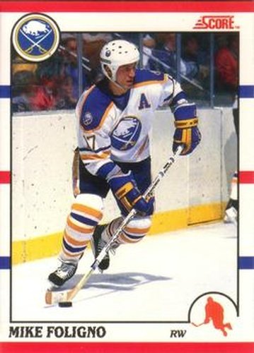 #133 Mike Foligno - Buffalo Sabres - 1990-91 Score Canadian Hockey