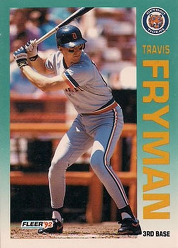 #134 Travis Fryman - Detroit Tigers - 1992 Fleer Baseball