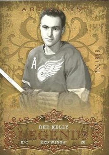 #134 Red Kelly - Detroit Red Wings - 2008-09 Upper Deck Artifacts Hockey