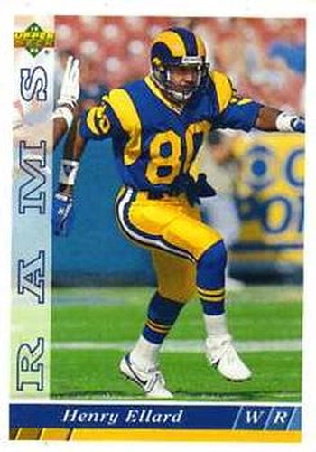 #134 Henry Ellard - Los Angeles Rams - 1993 Upper Deck Football