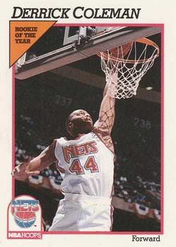 #134 Derrick Coleman - New Jersey Nets - 1991-92 Hoops Basketball