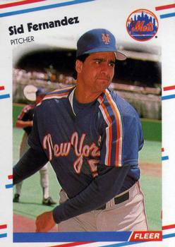 #134 Sid Fernandez - New York Mets - 1988 Fleer Baseball
