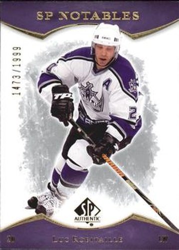 #134 Luc Robitaille - Los Angeles Kings - 2007-08 SP Authentic Hockey