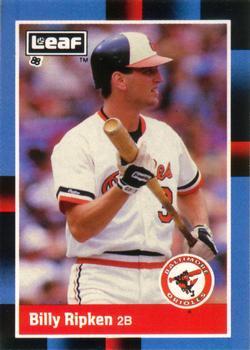 #134 Billy Ripken - Baltimore Orioles - 1988 Leaf Baseball