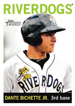 #134 Dante Bichette Jr. - Charleston RiverDogs - 2013 Topps Heritage Minor League Baseball