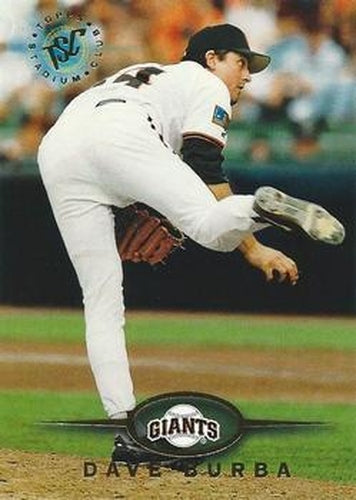 #134 Dave Burba - San Francisco Giants - 1995 Stadium Club Baseball