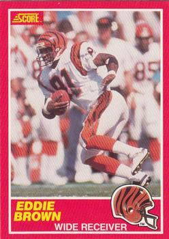 #134 Eddie Brown - Cincinnati Bengals - 1989 Score Football