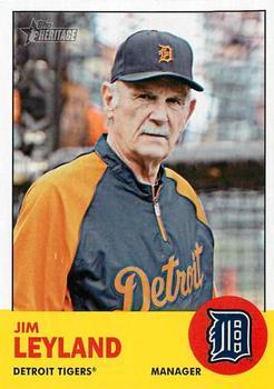 #134 Jim Leyland - Detroit Tigers - 2012 Topps Heritage Baseball