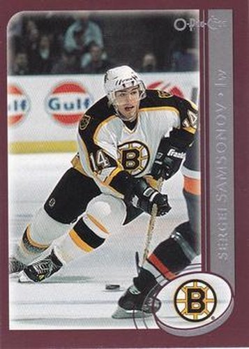 #134 Sergei Samsonov - Boston Bruins - 2002-03 O-Pee-Chee Hockey