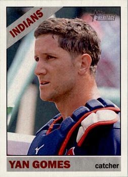 #134 Yan Gomes - Cleveland Indians - 2015 Topps Heritage Baseball