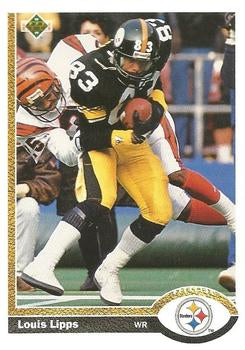 #134 Louis Lipps - Pittsburgh Steelers - 1991 Upper Deck Football