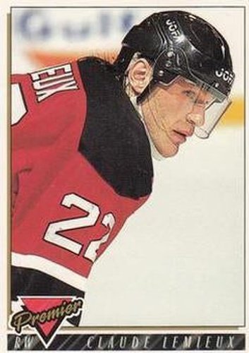 #134 Claude Lemieux - New Jersey Devils - 1993-94 Topps Premier Hockey