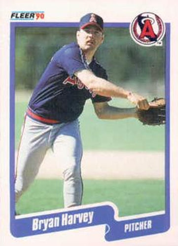 #134 Bryan Harvey - California Angels - 1990 Fleer USA Baseball
