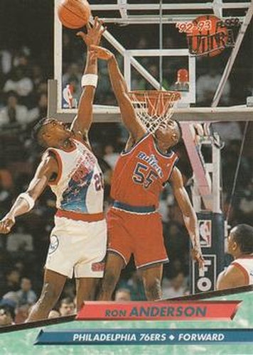 #135 Ron Anderson - Philadelphia 76ers - 1992-93 Ultra Basketball