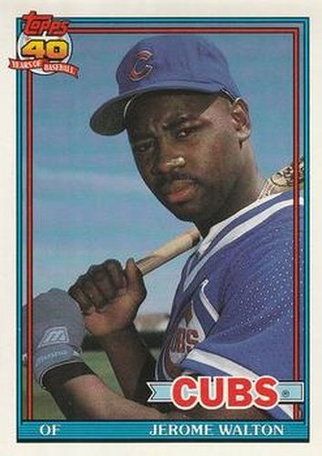 #135 Jerome Walton - Chicago Cubs - 1991 O-Pee-Chee Baseball