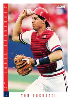 #135 Tom Pagnozzi - St. Louis Cardinals - 1993 Score Baseball