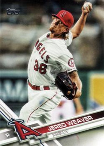 #135 Jered Weaver - Los Angeles Angels - 2017 Topps Baseball