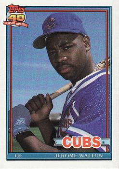 #135 Jerome Walton - Chicago Cubs - 1991 Topps Baseball