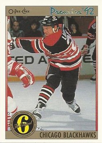 #135 Steve Larmer - Chicago Blackhawks - 1991-92 O-Pee-Chee Premier Hockey