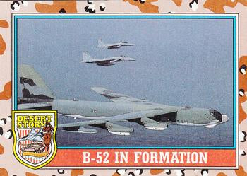 #135 B-52 in Formation - 1991 Topps Desert Storm