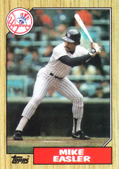 #135 Mike Easler - New York Yankees - 1987 Topps Baseball