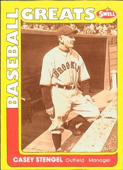 #136 Casey Stengel - Brooklyn Dodgers - 1991 Swell Baseball Greats