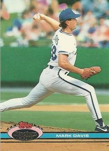 #136 Mark Davis - Kansas City Royals - 1991 Stadium Club Baseball