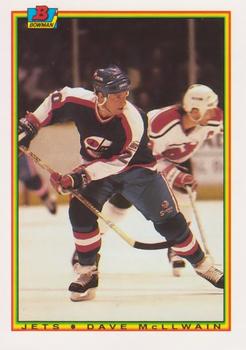 #136 Dave McLlwain - Winnipeg Jets - 1990-91 Bowman Hockey