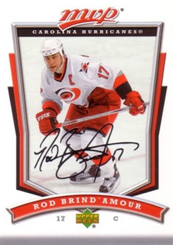 #136 Rod Brind'Amour - Carolina Hurricanes - 2007-08 Upper Deck MVP Hockey