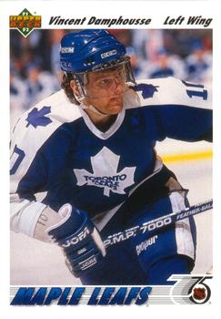 #136 Vincent Damphousse - Toronto Maple Leafs - 1991-92 Upper Deck Hockey