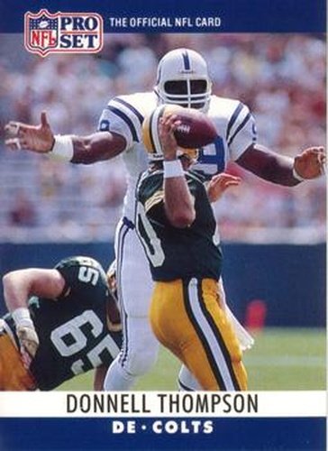 #136 Donnell Thompson - Indianapolis Colts - 1990 Pro Set Football