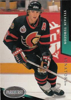 #136 Sylvain Turgeon - Ottawa Senators - 1993-94 Parkhurst Hockey