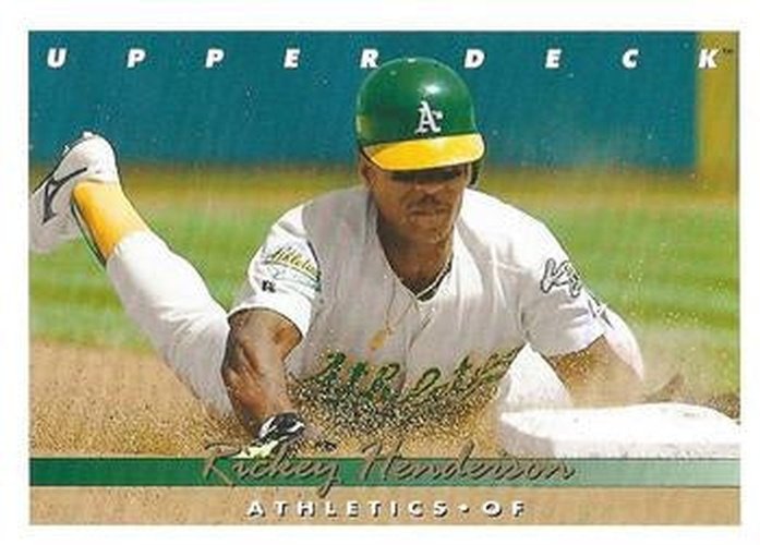 #136 Rickey Henderson - Oakland Athletics - 1993 Upper Deck Baseball