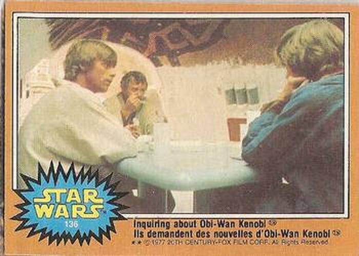 #136 Inquiring about Obi-Wan Kenobi - 1977 O-Pee-Chee Star Wars