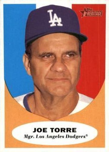 #136 Joe Torre - Los Angeles Dodgers - 2010 Topps Heritage Baseball