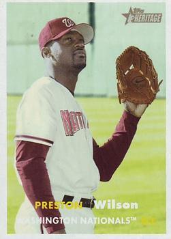 #136 Preston Wilson - Washington Nationals - 2006 Topps Heritage Baseball