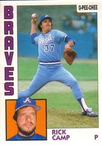 #136 Rick Camp - Atlanta Braves - 1984 O-Pee-Chee Baseball