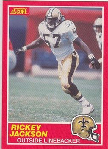 #136 Rickey Jackson - New Orleans Saints - 1989 Score Football