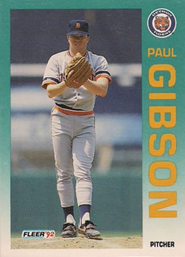 #136 Paul Gibson - Detroit Tigers - 1992 Fleer Baseball