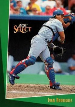 #136 Ivan Rodriguez - Texas Rangers - 1993 Select Baseball