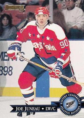 #136 Joe Juneau - Washington Capitals - 1995-96 Donruss Hockey