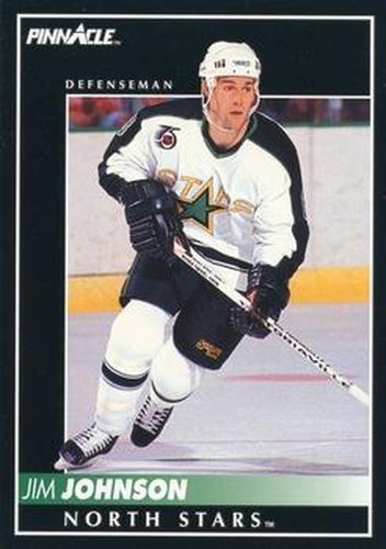 #137 Jim Johnson - Minnesota North Stars - 1992-93 Pinnacle Canadian Hockey
