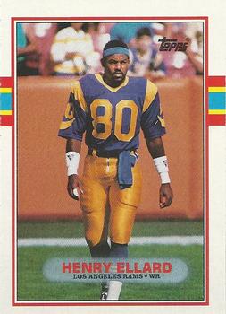 #137 Henry Ellard - Los Angeles Rams - 1989 Topps Football