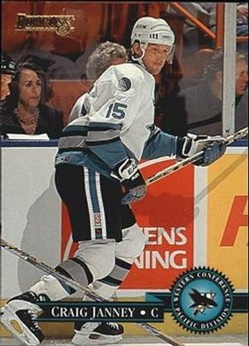 #137 Craig Janney - San Jose Sharks - 1995-96 Donruss Hockey