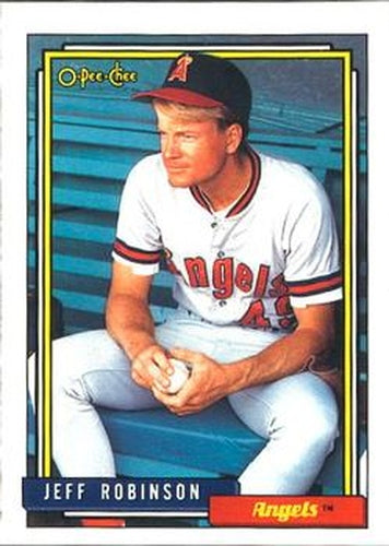 #137 Jeff Robinson - California Angels - 1992 O-Pee-Chee Baseball