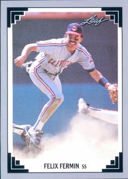 #137 Felix Fermin - Cleveland Indians - 1991 Leaf Baseball