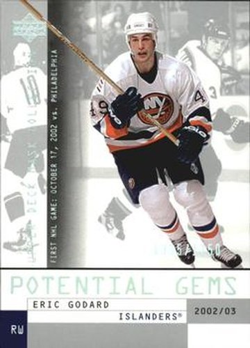 #137 Eric Godard - New York Islanders - 2002-03 Upper Deck Mask Collection Hockey