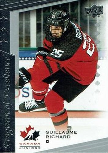 #137 Guillaume Richard - Canada - 2021-22 Upper Deck Team Canada Juniors Hockey