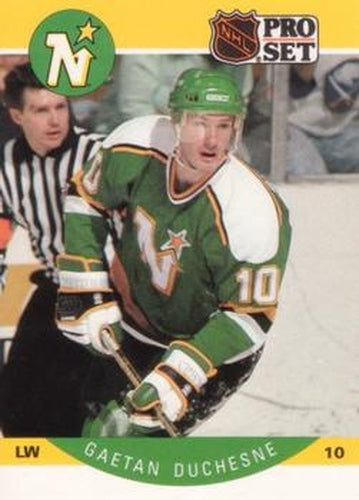 #137 Gaetan Duchesne - Minnesota North Stars - 1990-91 Pro Set Hockey
