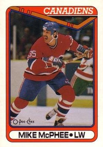 #137 Mike McPhee - Montreal Canadiens - 1990-91 O-Pee-Chee Hockey